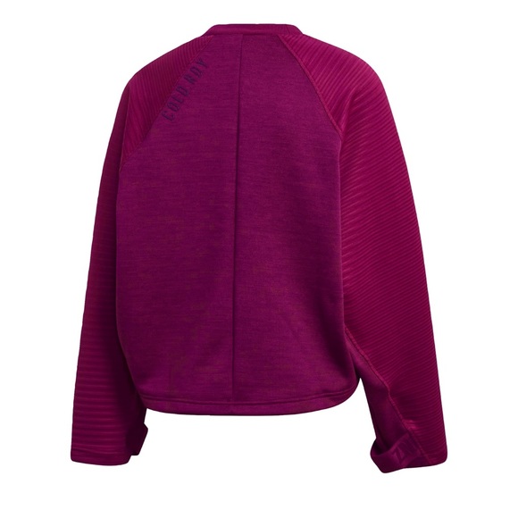 ADIDAS Sweatshirt Women’s SIZE MEDIUM Power Berry Purple ZNE Pullover Top NEW - Picture 4 of 15